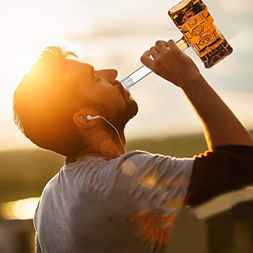 LEFUYAN Garrafa de vinho Thors Hammer Glass Creatives Vodkas Whiskey Beer Jarra para bar Club Casa A
