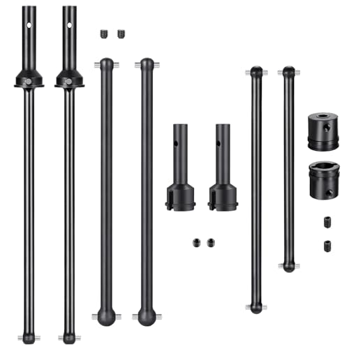 RCLIONS Steel Front Center Rear Drive Shaft CVD Dogbone Joint for 1/8 ARRMA KRATON 6S V4 V5 BLX 4WD Speed Monster