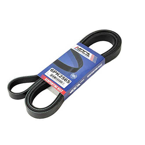Image of MOCA 6PK2565 EPDM Serpentine Belt for 03-05 Ford Explorer & Mercury Mountaineer 4.6L & 08-11 Mitsubishi Lancer 2.0L 2.4L & 95-00 Chevrolet K2500 6.5L
