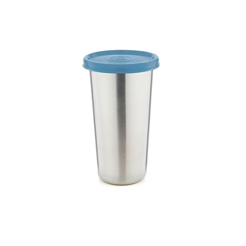 SignoraWare Stainless Steel Mini Tumbler | Airtight & Leakproof | Easy to Carry | Useful for Gym & Yoga Sessions | Great for Office, Picnics & Travel | Good for Chilled Beverages (300ml | EBlue)