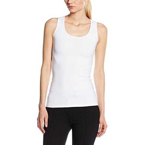Hot Squash Women's Essential Tank Top, White (Pure White), 16 Cover