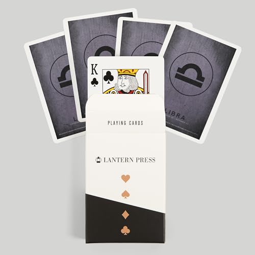 Baraja de poker Zodiac Libra 52 cartas Lantern Press miniatura 6