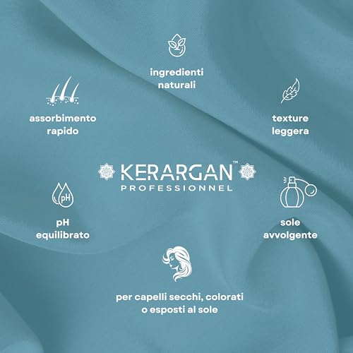 Kerargan - Siero Capillare Protettivo Uv & Colore All'olio Di Marula Per Capelli Secchi E Colorati - Anti-Crespo, Lisciante, Idratante - Senza Solfati, Ogm, Olio Minerale - 100Ml - 4