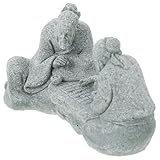 DIYEAH Sandstein Miniatur Schachspieler Dekoration Reptilienbecken Ornament Sichere Vintage Mikro Landschaft für Aquarium und Terrarium