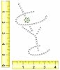Rhinestone Genie Martini 5" Magnetic Rhinestone Template, Black #2