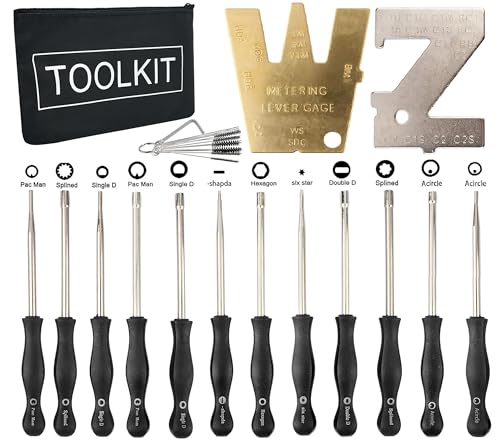 Hippotech Lot de 12 outils de réglage du carburateur avec levier de mesure ZT-1 500-13 pour petit moteur à 2 cycles - Remplacement pour STIHL Poulan Homelite Echo Trimmer Weedeater Tronçonneuse Carb