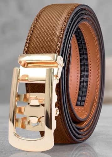 Image of WildHorn Men's Genuine Leather Belt for Men| Premium Auto-Lock Buckle | Adjustable up to 48 inch | Formal & Casual Wear | Micro-Adjust Fit | Stylish Gift Box Included