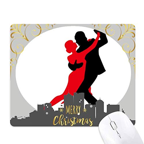 Danse sociale duo la nuit de noël : le tapis de souris en caoutchouc idéal à offrir