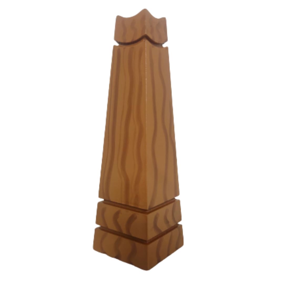 Modern Pyramid Shaped Engineering Wood Flower Vase, Table Top Showpiece, Vases for Living Room, Decorative Vases, Table Decor Items, Vases for Home Decoration