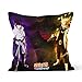 Anime Naruto Uzumaki Naruto Uchiha Sasuke temática - Funda de cojín cómoda para la piel, apta para funda de almohada para coche o dormitorio de casa - Dimensiones: 40 x 40 cm