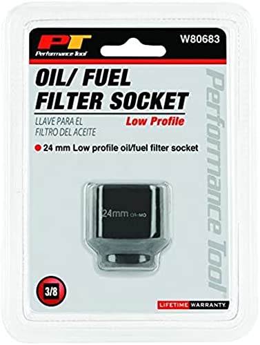 Performance Tool W80683 24mm Low Profile Oil/Fuel Filter Socket