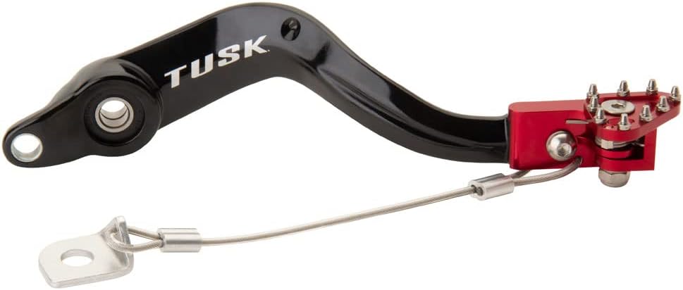 Tusk Aluminum Brake Pedal Red Tip Compatible with Beta 300 RR Race Edition 2020-2025/300 RR 2020-2024