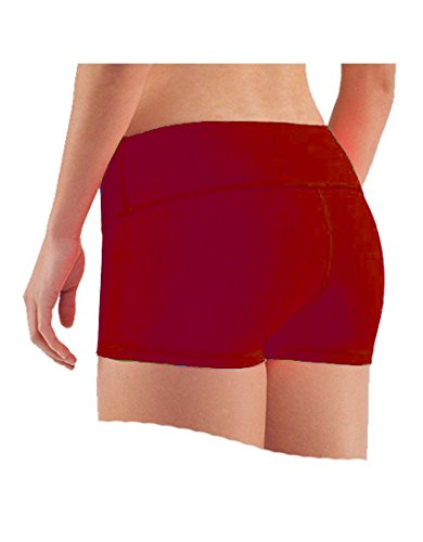 Yoga by Epic MMA Gear Yoga Shorts - Booty Shorts - Red - XL