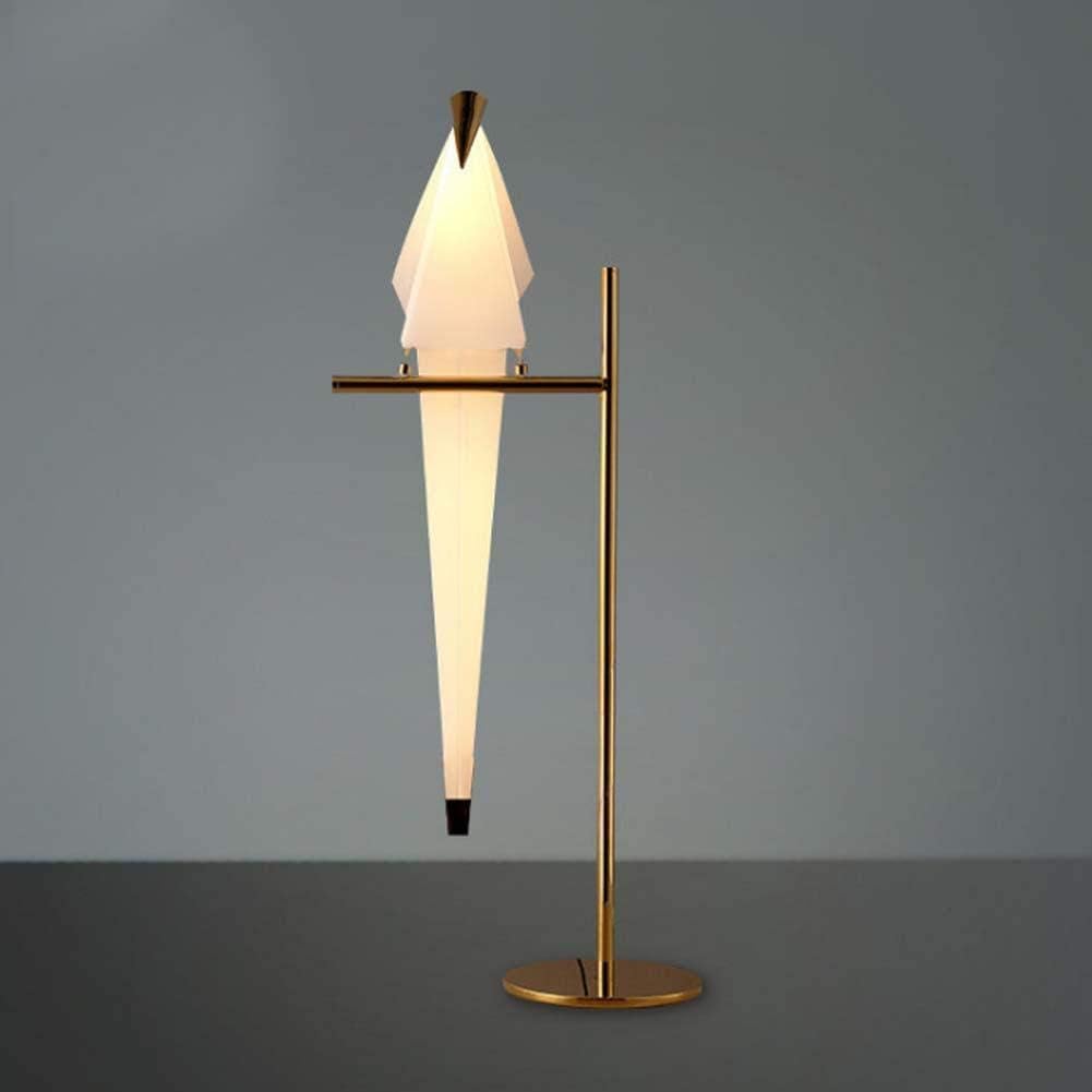 28.5 Inch Modern Bird Table Lamp, Gold Bird Swing Light Fixtures LED Standing Table Lamp for Living Room