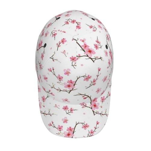 Gorra de béisbol unisex con estampado de flores miniatura 4