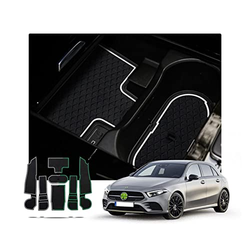 Tapis de rainure de voiture pour Classe A W177 V177 2019 2020 protège-fentes blanc