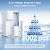 HUMHOLD Water Filter Countertop Reverse Osmosis System 5-in-1 Countertop Water Filtration, 4:1 Pure to Drain, TDS & Filter Life & Autofill Pitcher, No Installation Required Portable Water Purifier