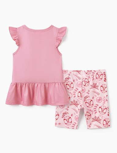Image of Disney Minnie Mouse Frozen Princess Marvel Toddler Girls Clothes Long Sleeve Sweatshirt + Leggings 2pcs Outfits Set 2-6Y