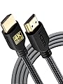PowerBear 4K HDMI Cable 10 ft | High Speed Hdmi Cables, Braided Nylon & Gold Connectors, 4K @ 60Hz, Ultra HD, 2K, 1080P, ARC & CL3 Rated | for Laptop, Monitor, PS5, PS4, Xbox One, Fire TV, & More