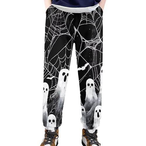 Sweatpants Sports Pants for 6-15Y Boys Kids Girls Fitness Leggings Fall Bundle Foot Jogger Pants with Pockets3