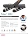 Novus B8fc Flat Clinch Stapler, 70% Less Effort, 50 Sheet Capacity, Dual Staple Guide, German Engineered, Staple|Pin|Tack, Black (020-1673)