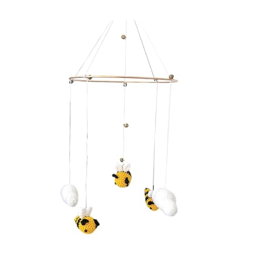 Amosfun Cuna de bebé móvil nubes techo móvil guardería colgante decoraciones para niños habitación de bebé