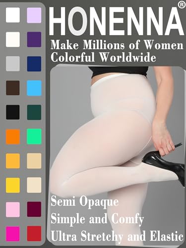 Image of HONENNA Queen Plus Size Tights Semi Opaque Control Top High Waist Stockings Nylons Pantyhose for Women 1X 2X 3X 4X 5X 6X