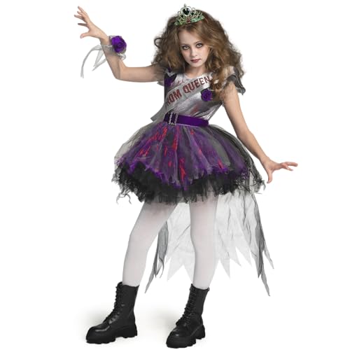 Disfraz de Reina Prom Zombie para Niñas miniatura 7
