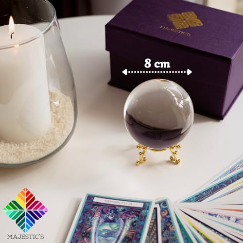 Boule de cristal voyance 8 cm pour s'initier à la médiumnité