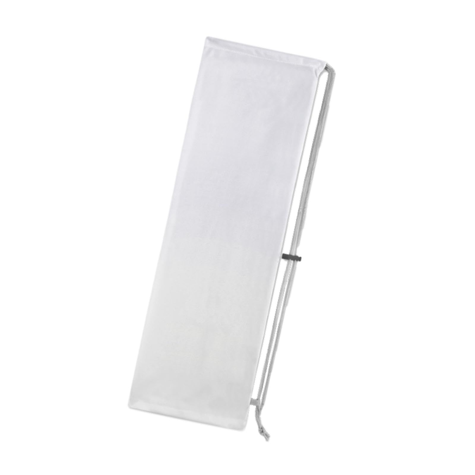 Badminton Racket Bag Portable Flannel Protective Cover for Women Men Outdoor White | 1Badminton Racket Bag | Material ~ Nylon | Color ~ White-image-1