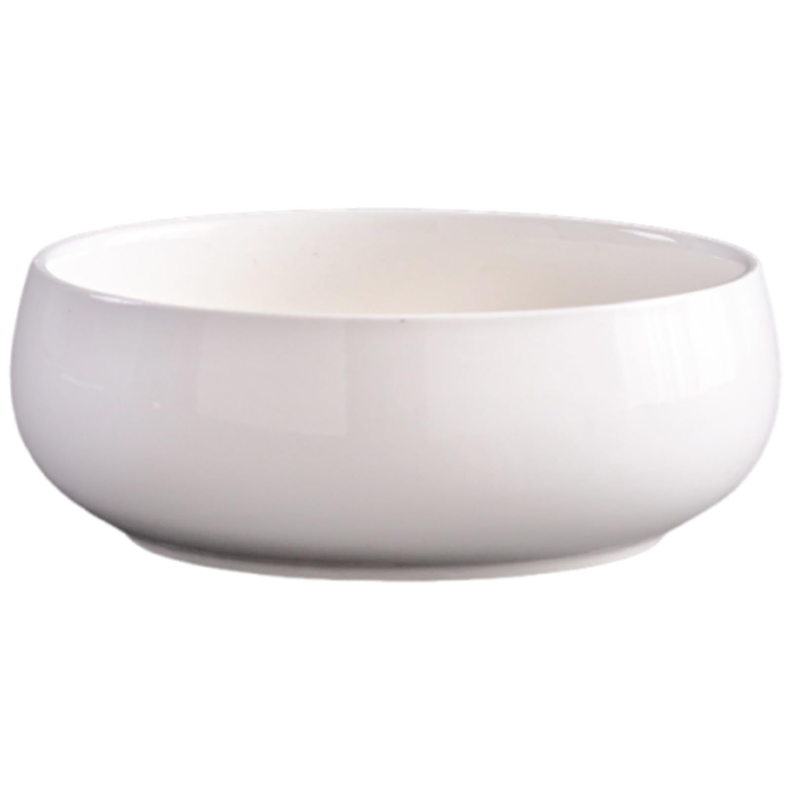 Fhfgben White Lotus-Plant Pots, Bonsai Pot, Decorative Bowl, Water Feature Large Bowl, Shallow, Pots Indoors Ceramic, Ceramic Water Sacred, Succulents, Hydroponic
