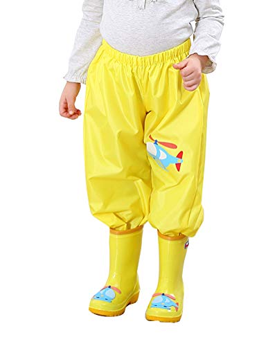 Pantalones Impermeables de Dibujos Animados para Lluvia Ropa de Lluvia para niños y niñas Jugar al Aire Libre