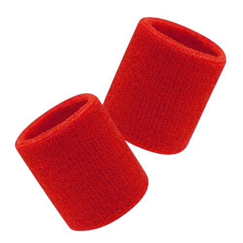 HEMOTON 2Pcs Elastic Workout Wrist Wraps for Men Breathable Wrist Sweat Bands for Fitness Running and Sports Activities Durable Blend Material