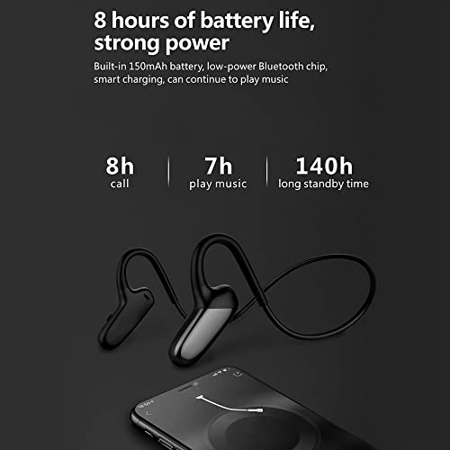 Image of RADIONICS F808 Wireless Bone Conduction In Ear Earphones Bluetooth 5.0 Sports Earbuds Waterproof USB Rechargeable with Mic for Driving Cycling Running Gym Mobile Phone