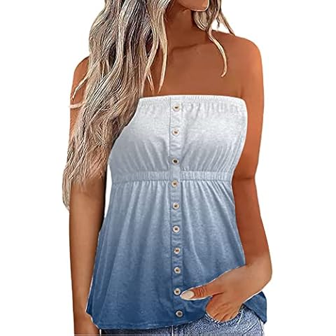 VEMOW Tops de Tubo Sin Mangas para Mujer Cover