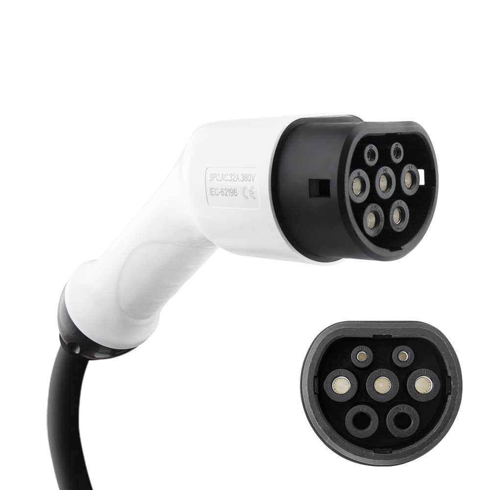 Amazon.co.jp: EV 充電器 Type2 62196-2 アダプター充電ケーブル 7KW