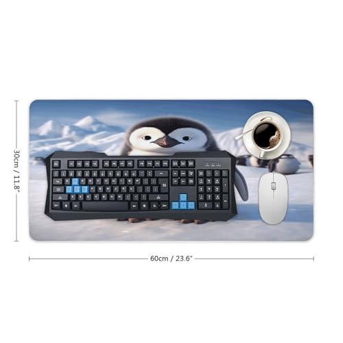 Cute Penguin1 Desk Pad con base de goma 60x30 cm miniatura 2