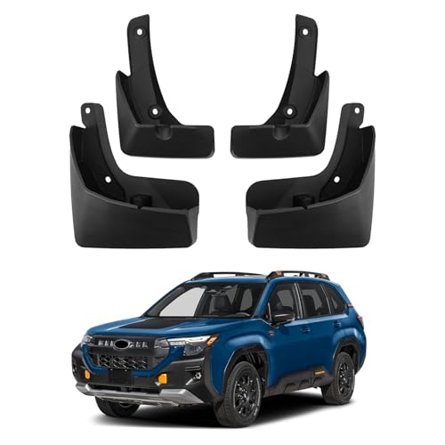 Mud Flaps - 2024 Subaru Impreza & RS 6 MIALUTY® Mud Flaps for Subaru Forester 2025 2026 All Weather Mud Guards Splash Vehicle Sediment Protection Forester Accessories No-Drill Front and Rear (Set of 4)