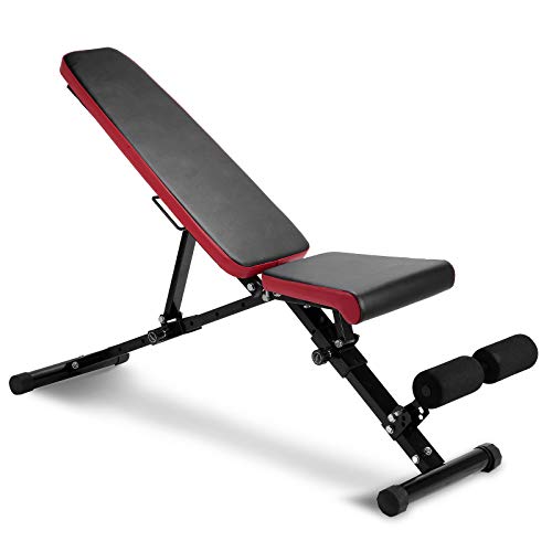 Adjustable Weight Bench 500lbs Capacity Foldable Workout Exercise Fitness Bench with Leg Extension for Weight Lifting Press Ab Exercise Utility Weight Bench for Home Gym Full Body Workout - Home Fitness Guru Adjustable Weight Bench 500lbs Capacity Foldable Workout Exercise Fitness Bench with Leg Extension for Weight Lifting Press Ab Exercise Utility Weight Bench for Home Gym Full Body Workout