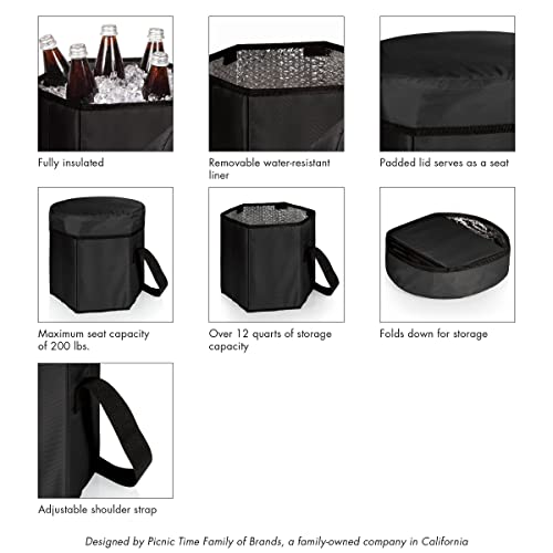 Image of Picnic Time NFL Bongo Portable Soft Cooler & Seat - Beach Cooler Tote - Collapsible Cooler Bag