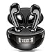 Cuffie Bluetooth, Wasart Mini Auricolari Bluetooth 5.2 HiFi Stereo USB C, Cuffie in Ear Wireless con Mic, 40 Ore di Riproduzione, Display LED, IPX7 Impermeabile, Cuffie Senza Fili per Android iOS