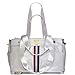 MISO PUP Shell Tote (Shell Tote ONLY for USE with Base PET Carrier, Stripe Canvas - White/RED White Blue)