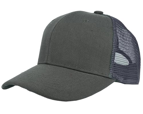 Image of Gelante Mesh Trucker Baseball Cap Snapback Hat Structured Front Panel