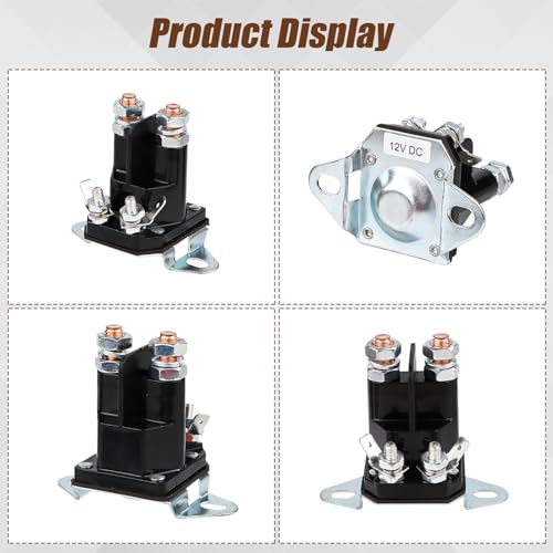 Solenoide de arranque 117-1197 de 12 V y 4 terminales para tractor cortacésped Exmark Toro 5