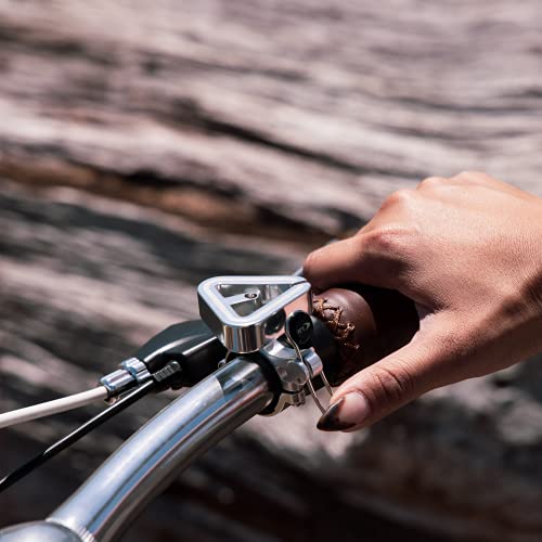 N+1 Triangle Classic Bike Bell- Aluminum Alloy Bicycle Bell For Road Bikes Or Mountain Bikes, Fits 22-25Mm ( 0.87”-1” Inch) Handlebars (Silver) #TOP3