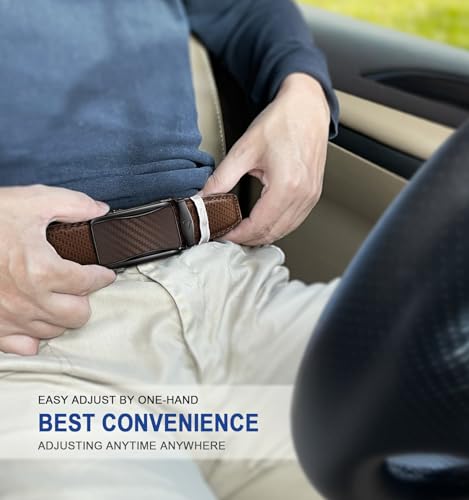 Image of BULLIANT Men's Ratchet Belt Nontrimmable-Click Belt Adjustable for Men Gift Lightweight 1 3 /8 inch