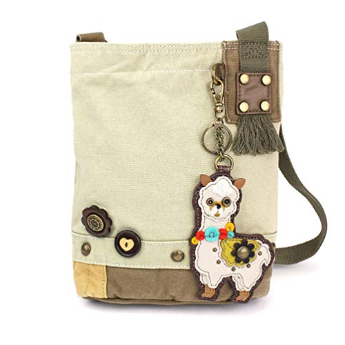 CHALA Handbag Patch Crossbody Canvas Sand (LLAMA)