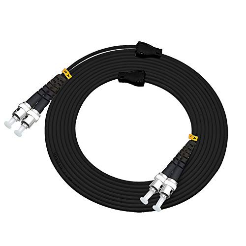 Cable de fibra óptica ST a ST blindado OM2 de alta resistencia y 15m para exteriores