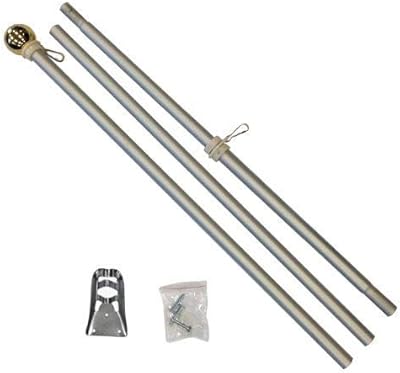 6ft Aluminum Flag Pole (Ball Top)
