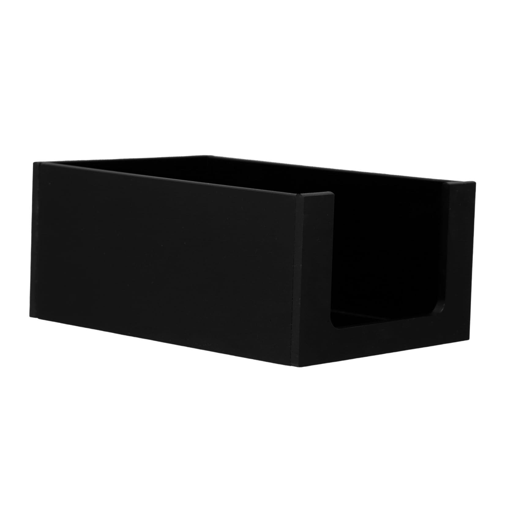 Unomor Tea Storage Box Dividers Wooden Beverage Supplies Organizer Box Tea Bag Holder Acrylic Sugar Packet Storage Modern Kitchen Accessory